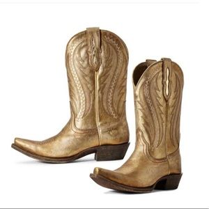 Ariats women’s tailgate western boots in gold
